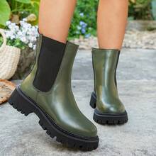 Bốt xỏ chân size lớn - màu xanh lá - Xem 11