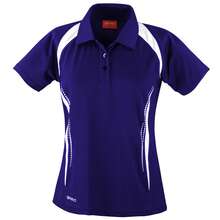 Spiro Womens/Ladies Sports Team Spirit Performance Polo Shirt - Navy/White - View 1