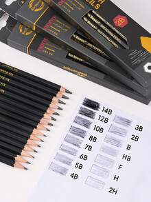 2B Pencil, Art Beginner Mixed Set: Professional Drawing, Hand-Drawn Sketching And Pencils - 2B - View 8