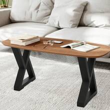 Modern  Metal Table Legs Set Of 2, Industrial Rustic DIY Furniture Table Legs Coffee Table Legs For DIY Table Desk Breakfast Bar Stand Bench - Black - View 6