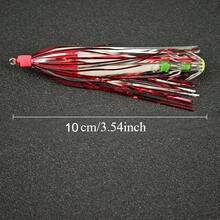 Avlcoaky 5pcs Glow Squid Jig Hook Squid Umbrella Hook Shrimp Fishing Lures Saltwater Cuttlefish Octopus Lures - Multicolor - View 3