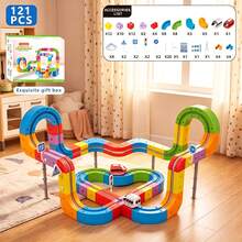 Levitating Magic Track Train, 3D Transformable Track Car, Includes 67pcs, 83pcs, 121pcs, Educational Track Car For Kids, Parent-Child Interactive Educational Toy Car,STEM Toy,Suitable For Birthday Gifts,Hallowee Gifts,Thanksgiving Gifts,Holiday Gifts - Multicolor - View 14