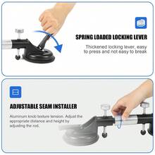 2pcs Adjustable Vacuum Seam Setter Tool For Stone Countertop Installation – Suction Cup Seam Joining & Leveling Device For Granite, Marble, Quartz, And Natural Stone Surfaces – Easy-To-Use Manual Alignment Tool With Secure Grip And Smooth Adjustment - 2pcs - View 5