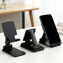 1pc Foldable Adjustable Phone Stand, Portable Non-Slip Tablet Holder, Universal Phone Holder, Multi-Purpose Desktop Accessory, Suitable For Home Office Travel, Back To School, Summer Supplies, Ideal Birthday And Holiday Gift, Phone Accessory, Phone Stand, Christmas Home Decor, Back To School, Autumn Decor - Multicolor - View 5