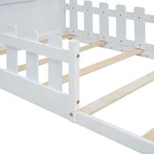 Bed Frame Kids House - 90x200cm - 白色 - 查看 10