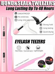 YIDUO 114pcs Fox Eye Cluster False Eyelashes Set, Pre-Separated Left And Right Single Clusters LC Curl Fluffy Dense DIY Eyelash Extension Kit, Includes Adhesive And Sealer, Remover, Tweezers, Eyelash Brush, Reusable, Suitable For Daily, Party, Holiday Makeup, Beginner Friendly - Multicolor - View 7