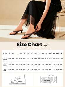 Athlefit Women Square Toe Kitten Heel Flip Flops Comfort Slip On Low Heel Summer Thong Heeled Sandals - 黑色 - 查看 8