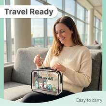 Dental Supplies Letter Print PVC Makeup Bag, Zipper Sealed PVC Travel Storage Bag, Cosmetic And Toiletry Bag, Suitable For Adults, Portable Makeup Box, Ideal Gift For Mothers, Teachers, Nurses, Suitable For Office, School, Travel,Bedroom Room Decor,Back To School - Multicolor 02 - View 8
