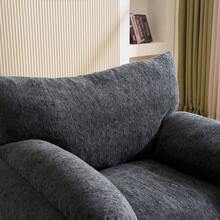 Modern Sofa With Velvet Fabric - Grey 1 Seat - Comfortable And Stylish - Grey 1 Seat - View 4