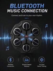 Smart Bluetooth Music Punching Machine, Wall-Mounted Music Punching Target With Rhythmic Lights, Interactive Punching Trainer For Adults And Children, Home Fitness Equipment For Fitness, Stress Relief And Reaction Training - Multicolor - View 7