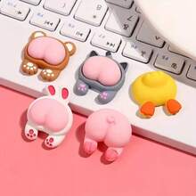 5pcs Cartoon Keycaps, Adhesive Not Included, Fun And Charming Cartoon Style Keycaps, Exquisite Mechanical Keyboard Keycap Set, Individual Packaging, Cute Aesthetic Replacement Parts, Perfect For Gaming Or Office Environments - Decoration - View 1