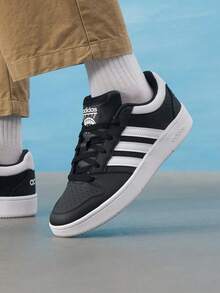 Adidas Men's HOOPS CLASSIC 2026 Summer New Retro Low-Top Casual Sports Skate Shoes KI1056 - Black/White - View 12