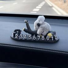 New Car Temporary Parking Phone Number Plate, Cute Cartoon Koala Creative Removable Car Interior Parking Ornament - Multiple Styles - View 10