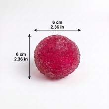 1pc Multicolor Fruit Smoothie Ball Soft Toy, Candy-Coated Texture Candy Stress Relief Fingertip Toy, Glossy Elastic Squeeze Toy, Cute Sweet Food Bag Charm, Suitable For Teenagers Daily Relaxation - Multicolor - View 7