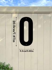 1 Piece 0-9 Number Metal House Number Plate - Metal House Number Plate, Suitable For House Numbers, Outdoor Mailbox Numbers, Home Decoration, Garden Decoration, Gates, Garage Doors, Includes Numbers 0 To 9, Can Be Freely Combined - Number - View 25
