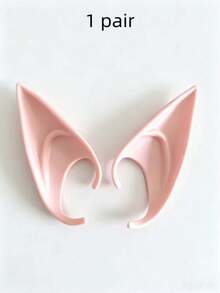 2 Pairs Fairy Ears, Soft Pointed Ears For Cosplay, Magic Makeup Ball Vampire Ears Costume Accessories, Suitable For Halloween/Christmas - A - View 13