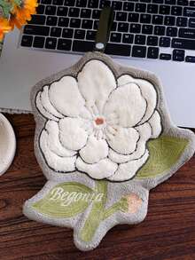 1 Stück süßes blumenförmiges hängendes Handtuch, fusselfreies weiches Korallenfleece-Handtuch, wiederverwendbares saugfähiges Wischtuch, geeignet für Küche, Badezimmer, Heimdekoration - Blumen-Handtuch - Übersicht 8