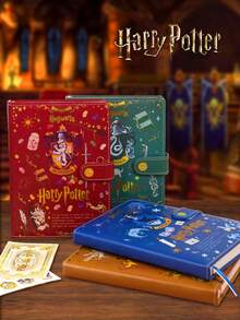 1pc Harry Potter School Notebook, Beautiful House Diary, With 2pcs Planner Stickers, Express Ticket, Magic Adventure Map, Suitable For Harry Potter Fans, Birthday Gift, Back To School Supplies [Official Licensed] - Multicolor - View 2
