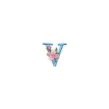 1/26pcs Computer Embroidered Floral Multi-Color English Letter A-Z Badge Patch, Clothing Accessory Decorative Patch With Back Adhesive Embroidery Fabric - Multicolor - View 32