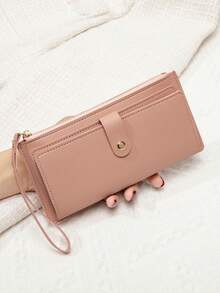 FOREVER MIYIN Card Holder Long Wristlet Wallet For Women, Multiple Colors Portable Mini Purse Bag, Coin Zipper Handheld Handbag Daily Travel Storage - Multicolor - View 10