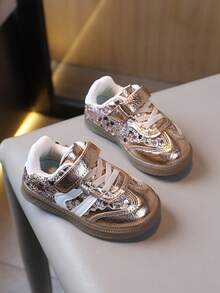 New Sequin Design Baby Sneakers With Comfortable Lining - Gold - View 4