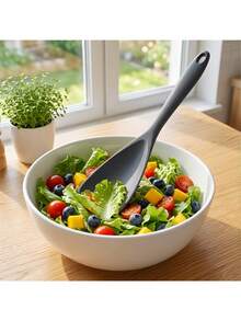 1/2pcs VOVOLY Silicone Cooking Spoons, Suitable For Non-Stick Cookware, Can Stir, Scoop And Scrape, Seamless Design, Silicone Scraper Spoon, Suitable For Cooking And Serving, Multi-Function Scraper Spoon - Multicolor - View 2