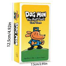 Juego de Cartas Dog Man The Hot Dog para Amigos y Familia Juegos de Mesa - Amarillo - Ver 1