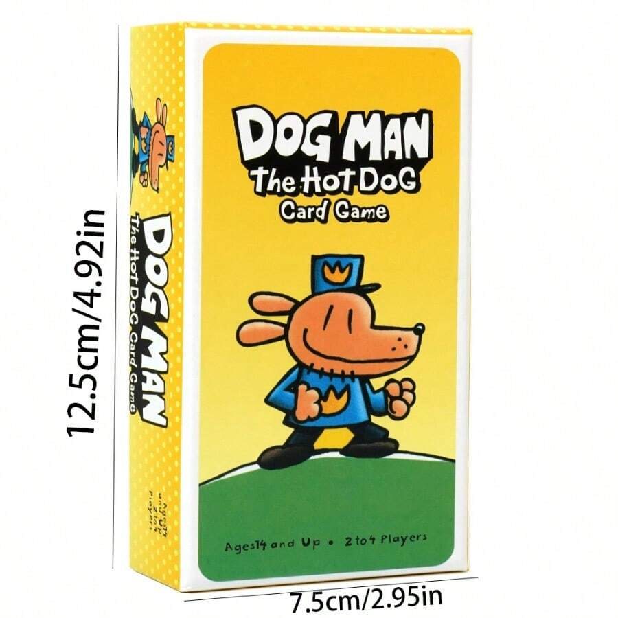 Juego de Cartas Dog Man The Hot Dog para Amigos y Familia Juegos de Mesa - Amarillo - Ver 1