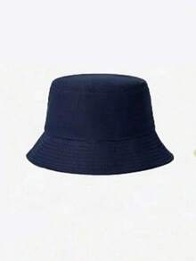 1pc Solid Color Summer Minimalist Versatile Men's Bucket Hat, Men's Outdoor Casual Sun Protection Fishing Hat - Solid Color - View 2