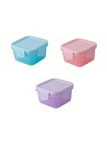 Juego de contenedores pequeños para almacenamiento de alimentos, cajas de almuerzo, cajas selladas para refrigerador, cajas de almacenamiento rectangulares de plástico selladas, contenedores pequeños de alimentos, frascos de especias multifuncionales, material de plástico de 2 oz con tapas - Multicolor - Ver 20