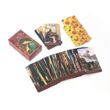 Tarof Of Persephone's Garden 塔羅占卜遊戲卡牌派對遊戲 - 酒紅色 - 查看 3