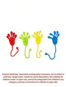 1/10/20 Main collante de couleur aléatoire, cadeau, main collante extensible de couleur, cadeau, paume collante élastique au mur, cadeau, paume collante amusante et intéressante, cadeau, petit cadeau de fête, petit cadeau de farce et de plaisir, petit outil de paume collante déformable, décoration de jeu de fête - Multicolore - Voir 8