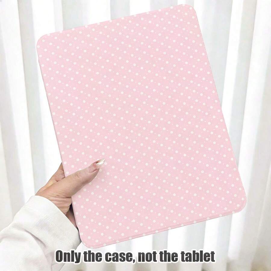 1pc Flip Desktop Protective Case With Pen Slot, Polka Dot Pattern, 360° Rotating Stand, Compatible With Honor 8/9/10/X8/X8A/X9/X8Pro/X9Pro/X9A/ Matepad Pro/Matepad SE 11/Matepad 11/Apple 10th Gen/ 11 2025 (A16) And A9 And Other Popular Models - Multicolor - View 1