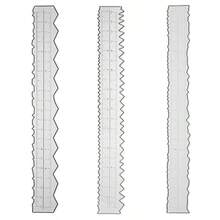 Metal Cutting Die, Asymmetrical Ruler Cutting Mold DIY Paper Card Craft For Scrapbooking, Greeting Card Decoration, Embossing, Home Project Making Tool Carbon Steel Mold - Ruler - View 1