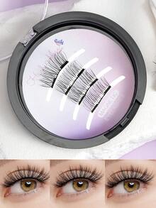 Natural Soft Magnetic False Eyelashes, Portable For Daily Commute And Date Wear - View 1