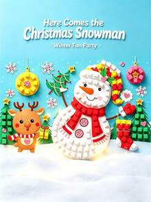 Children's 3D Christmas Handmade Mosaic Sticker DIY Material Kit - Multicolor - View 18