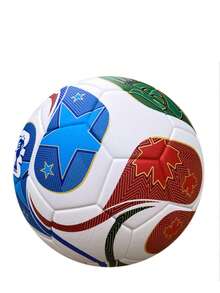 World Cup Quality League Premium Football Size 5 Thermally Bonded Match Ball - Professional High-End PU Leather - Multicolor - View 2