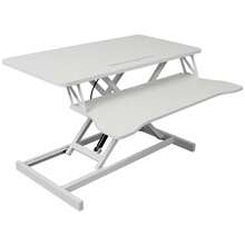 [Free Shipping] Adjustable Height Standing Laptop Desk,Adjustable Sit To Stand Up Workstation With Keyboard Tray,White-XY841215 - Multicolor - View 4