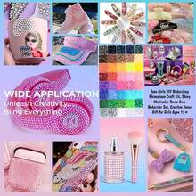 1 Set Colorful Resin Rhinestone Shiny DIY Kit 3mm 40 Colors Gift Box, Glue Not Included - 3mm 40-grid - View 3