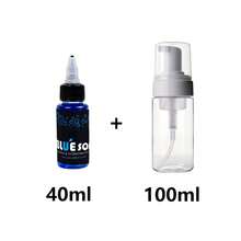 40ml (1.35 Oz) / 500ml (16.67 Oz) 紋身泡沫清潔劑，紋身清潔液，藍色液體皂，雙重清潔作用，不刺激，情人節禮物，適合大多數膚質，保持紋身設計清新，紋身產品 - 彩色 - 查看 16