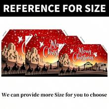 Authorize Nativity Christmas Children's Party Award Scene Birthday Party Background Banner. Nativity Christmas Themed Wall Decoration. Photo Background Garden Decor Outdoor. Ideal Choice For Celebration Events, Room Decoration, And Display Props - Multicolor - View 11