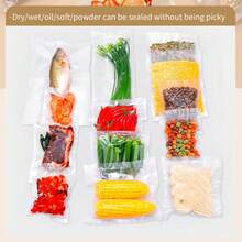 USB Charging Portable Vacuum Sealing Machine, Including Sealed Bag And Quick Suction Pump - Space Saving Design, Suitable For Vacuum Packaging Of Snacks, Meat, Fruits, And Vegetables For Preservation - Multicolor - View 4