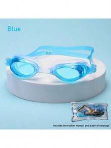 1pc High Definition Anti-Fog Anti-Fog Swimming Goggles For Men And Women, Professional Diving Equipment - Pink - View 10