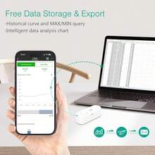 2pcs Wireless Smart Free Data Storage & Export, Smart Temperature & Humidity Monitor With App Alerts, Suitable For Home, Pet, Office And Greenhouse Indoor/Outdoor Hygrometer Thermometer - View 7