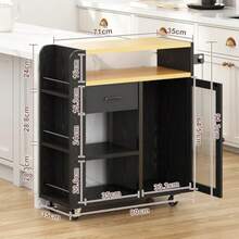 Multipurpose Carts & Push Cabinets - 白色的 - 查看 3
