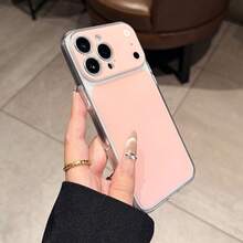 Funda de teléfono llamativa para PC, protector de lente de cámara y espejo para selfies resistente a arañazos, compatible con iPhone 17 16 15 14 13 Pro Max 12 Pro Max 11, regalo para días festivos - Rosa - Ver 4