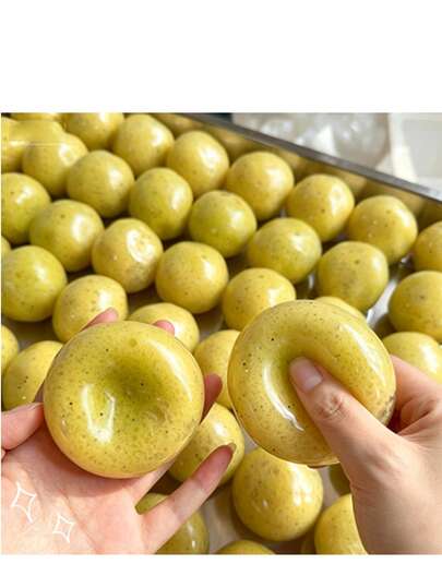 1 Peça Bola de Sorvete de Purê de Batata Realista Feita à Mão DIY Brinquedo de Alívio de Estresse para Apertar, Som Crocante Popular