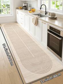 DAJIANG 1 pieza Alfombra de piso de terciopelo grueso antideslizante y cómoda, adecuada para entrada, pasillo, cocina, lavable a máquina, fácil de limpiar, decoración del hogar, decoración de entrada, decoración de baño, alfombra de cocina - Multicolor - Ver 17