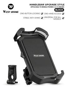 WEST BIKING Dudukan Ponsel Sepeda Stabil Anti Guncangan dengan Sudut yang Dapat Diatur 360° Cocok untuk Sepeda Listrik dan Sepeda Motor, Muat Ponsel 5,4-7,5 Inci - MultiWarna - View 10