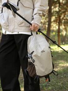 1件中性款20L尼龍登山背包，輕量防水旅行日用包，適合露營與徒步旅行 - 彩色 - 查看 8